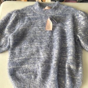 Philosophy Blue Cowl Neck Sweater with Cozy Knit